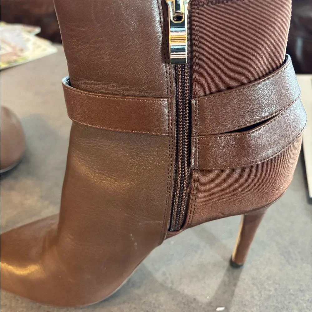 Brown Leather Ankle Boots